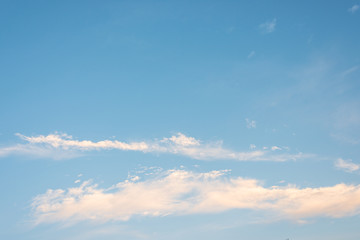 Cloud in the sky in evening