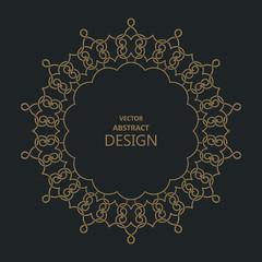 Monogram line vintage frame