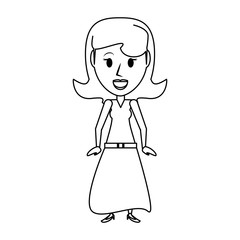 Retro woman cartoon