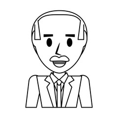 Retro Old man cartoon