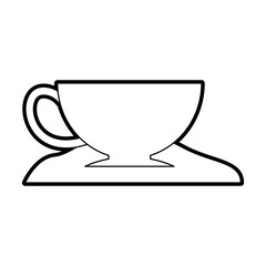 coffee cup with sugar vector illustration design