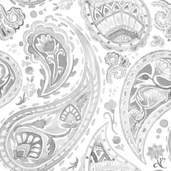Watercolor native indian pattern