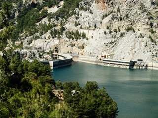 Turkish dam lake northern of Antalya