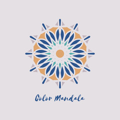 Vector Geometric Mandala Symbol