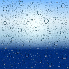 Water drops and rain.