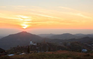 morning sun on Khao Kho Thailand