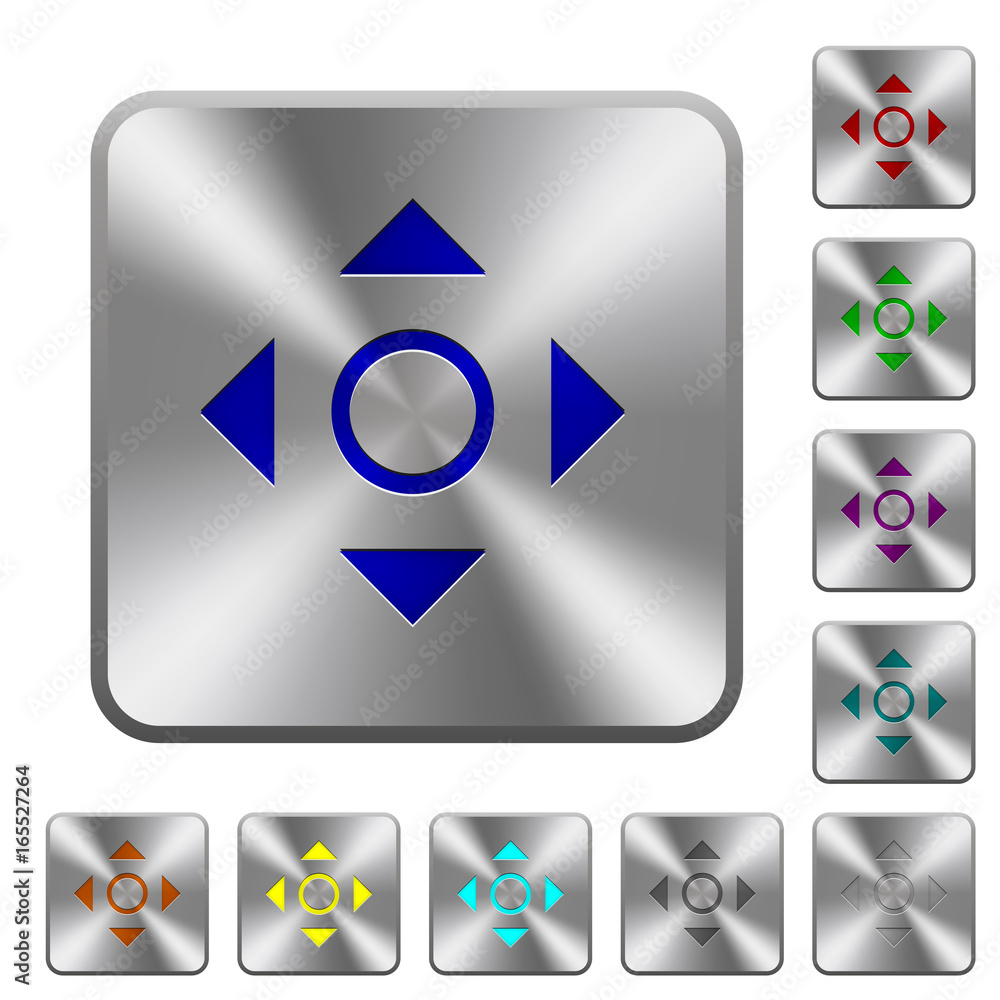 Poster scrolling tool rounded square steel buttons