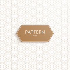 Vector seamless gold pattern. Modern stylish texture with abstract geometric ornament. Simple graphic design.