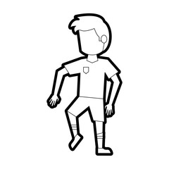 sports man vector illustration