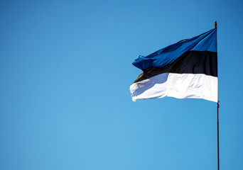 Estonian flag. Place for your text.