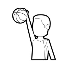 basketball player vector illustration