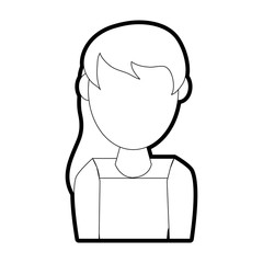woman avatar vector illustration