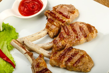 Grilled lamb