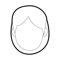 woman head vector illustration