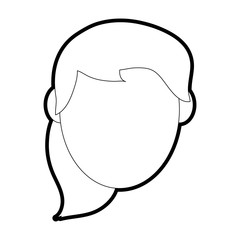woman head vector illustration