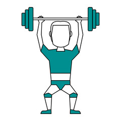 weightlifter vector illustration