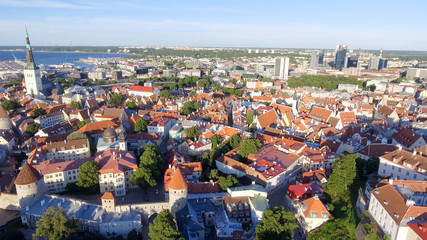 Fototapeta premium Aerial view of Tallinn, Estonia