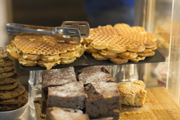 Waffles and brownies