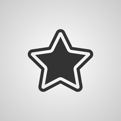 Vector star icon illustration. Template for design