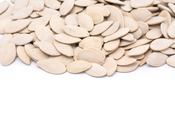 pumkin seeds isolated on white background