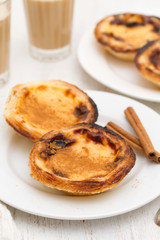portuguese traditional creamy egg tart pastel de nata