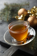 Apple tea with spices