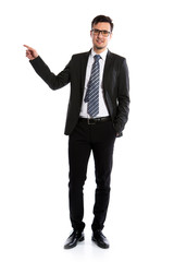 Businessman on white background