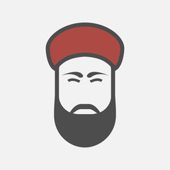 Arabic man icon.
