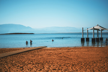 Dead Sea, Ein Bokek, Israel Dead Sea resort beach