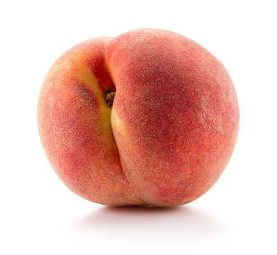 peach isolated on a white background