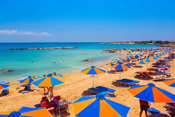 Foto auf Acrylglas Zypern Coral Bay Beach in Paphos, Zypern