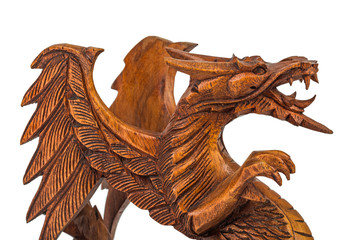 Toy wood dragon
