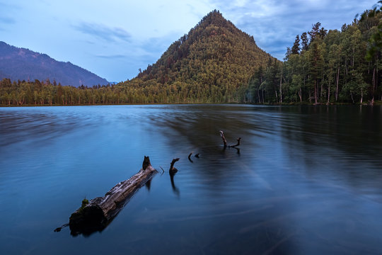 Evening at Lake Warm. The Baikal region