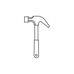 Hammer outline icon