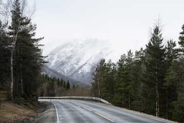 Fototapeta na wymiar Road in Norway