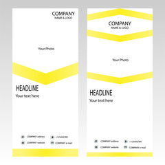 Roll-up banner template