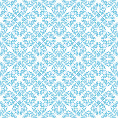 Seamless pattern. Ornate floral tracery on a white background. Ideal for textile print and wallpapers.