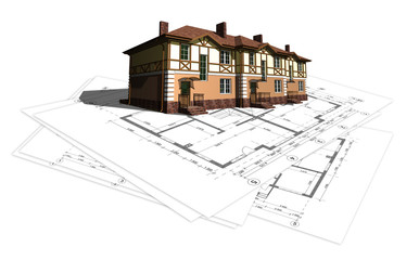 project layout drawing of the house