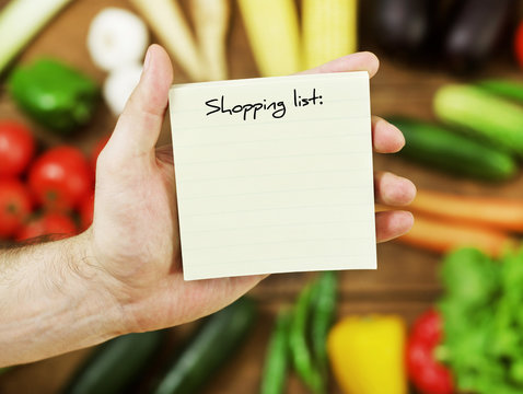 Blank Shopping List