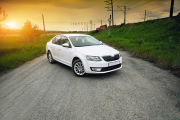 Front-side view of a car