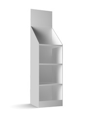 cardboard shelf white