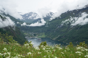 Geiranger area in Norway