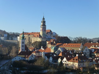 Obraz premium チェスキークルムロフの風景