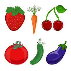 Berries and vegetables