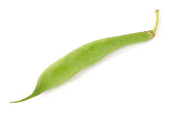 Green beans isolated on a white background