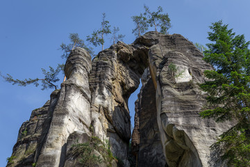 Adrspach-Teplice rock formations in Rock City, Czech Republic