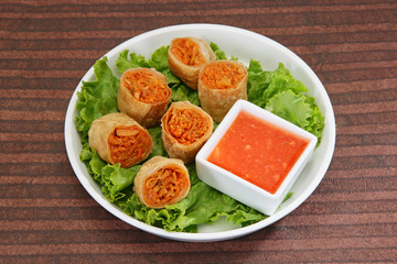 Fresh Vegetable Spring Roll or Burrito