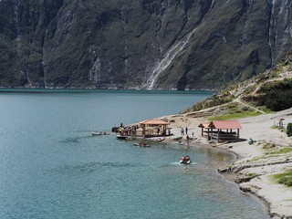 Lagune de Quilotoa en Equateur