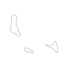 Comoro Islands map outline