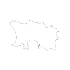 Jersey map outline